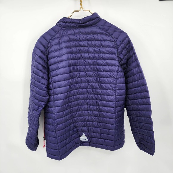 LL Bean Girl’s XL Blue & Pink 650 Goose Down Packable Downtek Puffer Coat - Picture 6 of 9